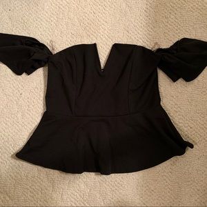 Off the Shoulder Crop Top